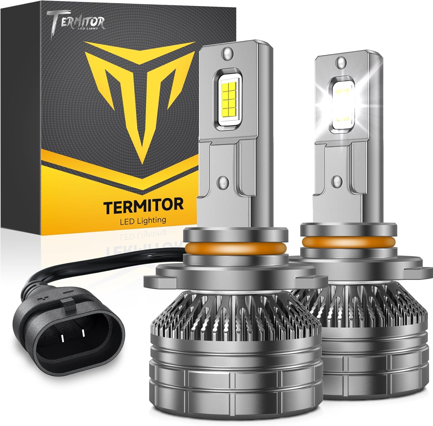 Termitor 9005/HB3 LED Light Bulbs 120W 24000LM 6500K Cool White